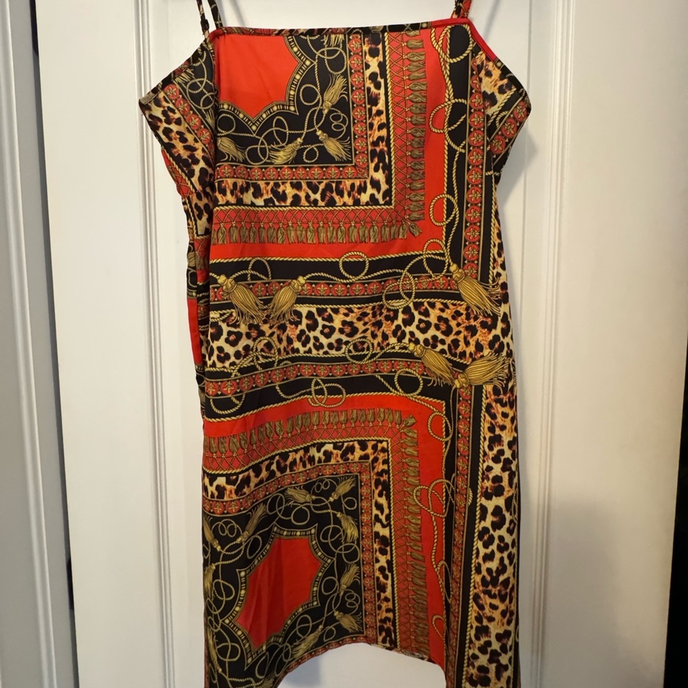 Bandana Print Mini Dress
